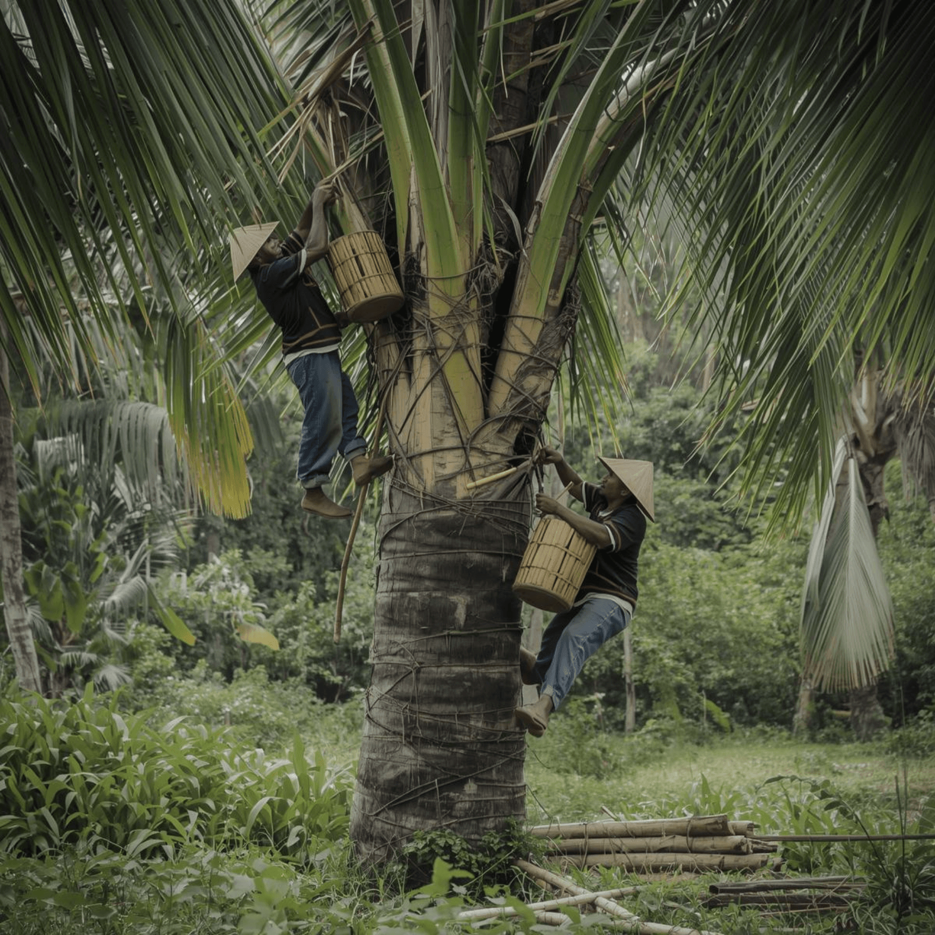 Penyadapan Nira Aren